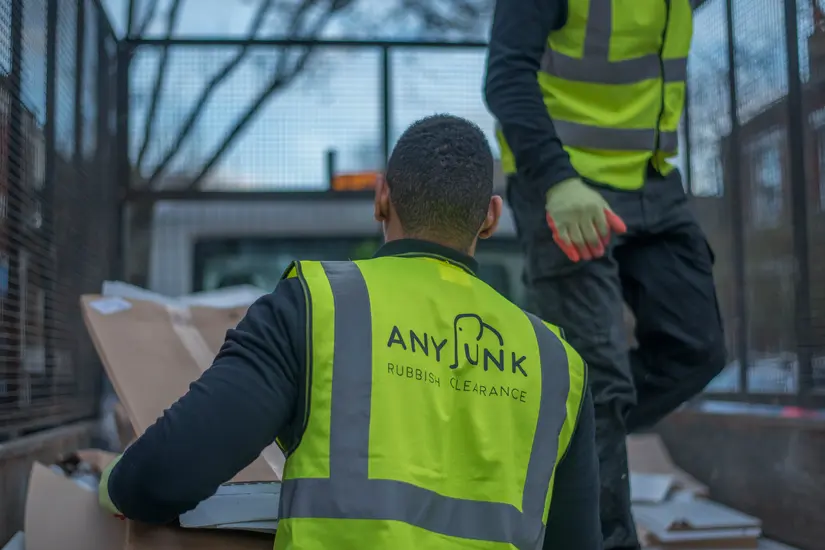 AnyJunk service partner disposing of waste